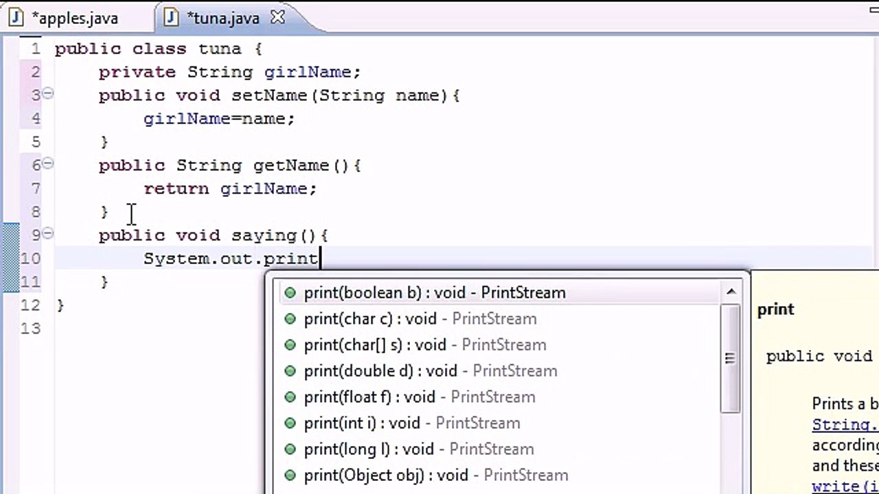 Java Programming Tutorial - 16 - Many Methods and Instances