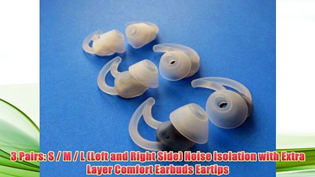 Best buy 6pcs - 3 Pairs: S / M / L Noise Isolation with Extra Layer Comfort Earbuds Eartips