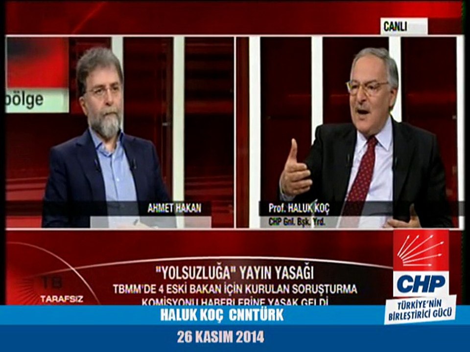 PROF.DR. HALUK KOÇ CNNTÜRK 26/11/2014