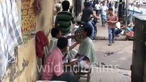 Indian Barber Shave 10 rupee only in Kolkata Roadside By wildindiafilms