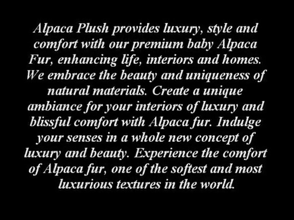 Fur Bedding From Alpacaplush.com