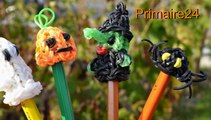 Araignée en élastiques Rainbow Loom figurine marionnette Halloween DIY
