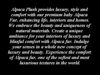 White Fur Throw From Alpacaplush.com