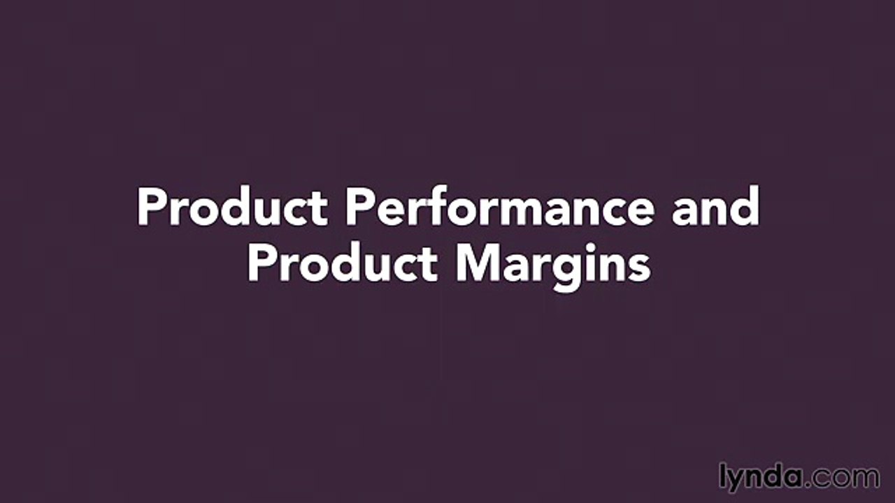 Financial projection tutorial 20 Combining product performance and product margin