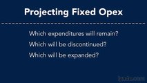 Financial projection tutorial 23 project  fixed operating exspenses