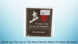 New York Giants sign - In case of fire do not use elevators - Review