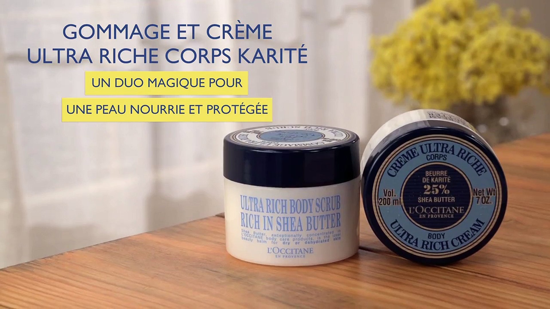 Gommage et Crème Ultra Riche Corps Karité - Conseils d'application - Vidéo  Dailymotion