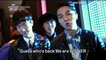 【中字】141031 WINNER 위너 日本 MCOUNTDOWN 後台