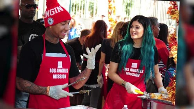 Kylie Jenner And Rumored Beau Tyga Get Charitable For Thanksgiving