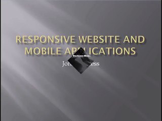 john pereless_ Responsive website and mobile app development