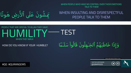 Be Humble - Quran Gems - NAK Illustrated