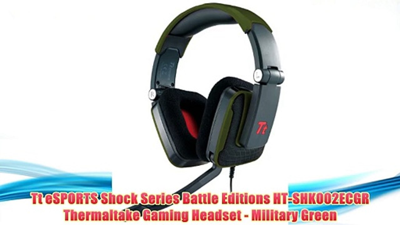 Best buy Tt eSPORTS Shock Series Battle Editions HT-SHK002ECGR Thermaltake Gaming Headset -