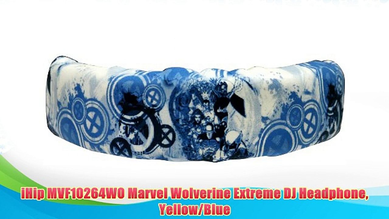 Best buy iHip MVF10264WO Marvel Wolverine Extreme DJ Headphone Yellow/Blue