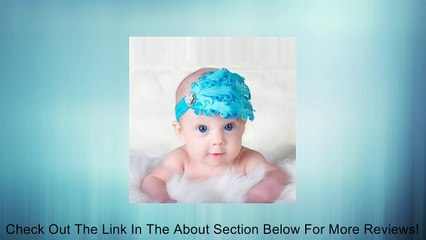 Download Video: Elonbo TM Cute Infant Baby Toddler Feather Flower Diamond Soft Headband Headwear Hair Band Review