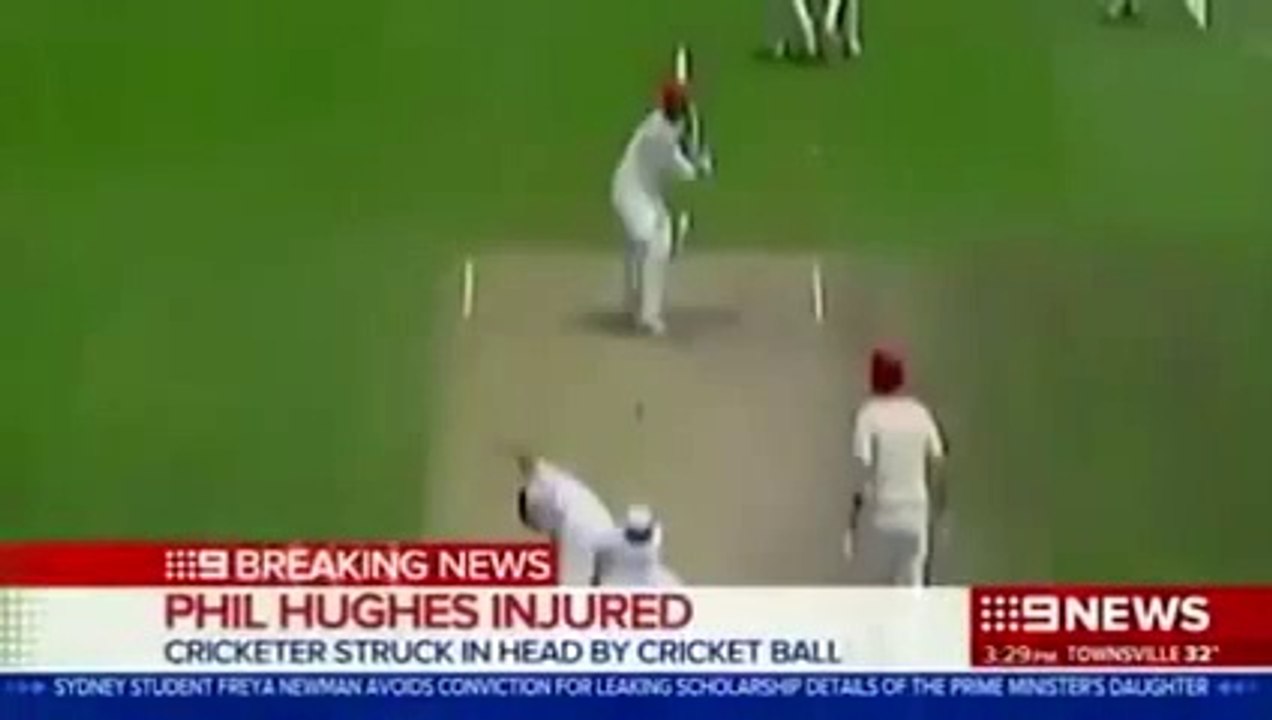 Phillip Hughes Hit by a Bouncer on Head (VIDEO) Phil Hughes Dies From Head Injury