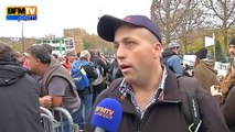 Les éleveurs au pied de la Tour Eiffel avec leurs brebis pour ouvrir 