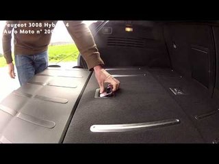 Peugeot 3008 HYbrid4 :  coffre