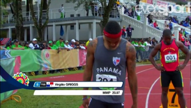 Men's 200 metres Heat 1 CAC Games 2014