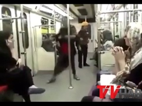 27.11.2014 iran Tahran direk dansı kız kafayı yemiş