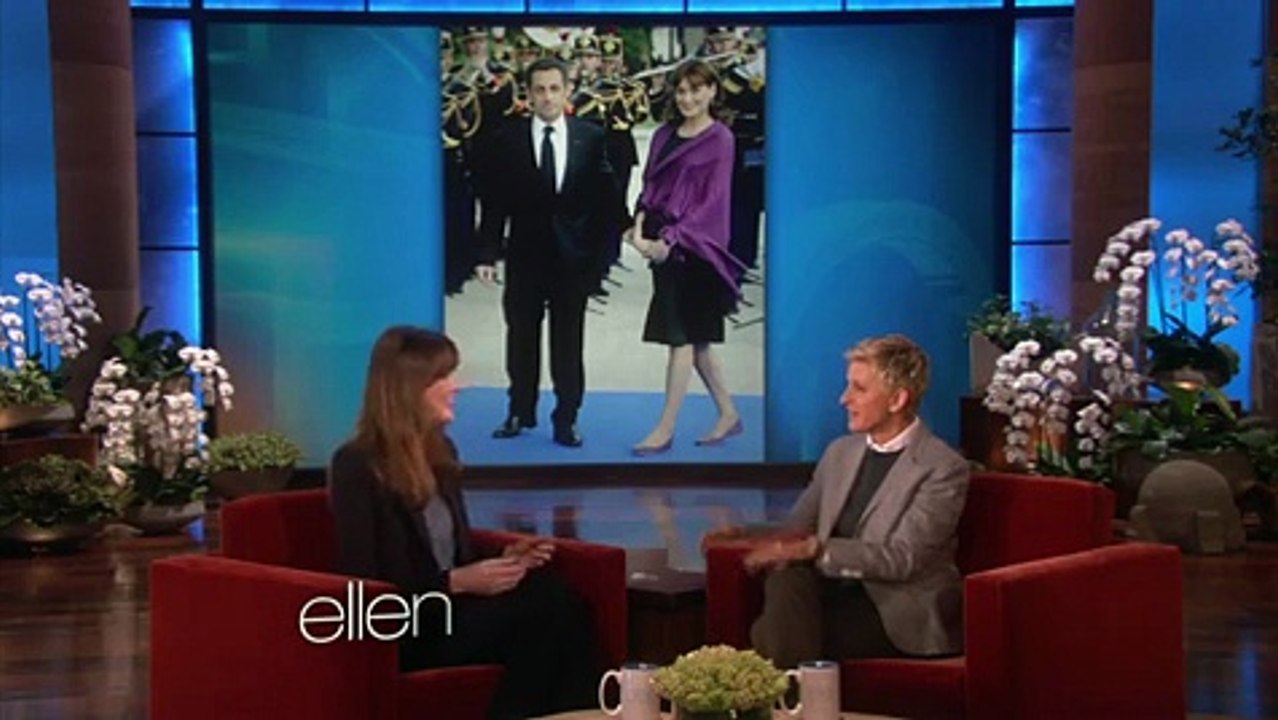 Carla Bruni chez Ellen
