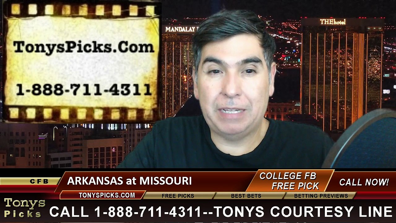 Missouri Tigers vs. Arkansas Razorbacks Free Pick Prediction NCAA College Football Odds Preview 11-28-2014