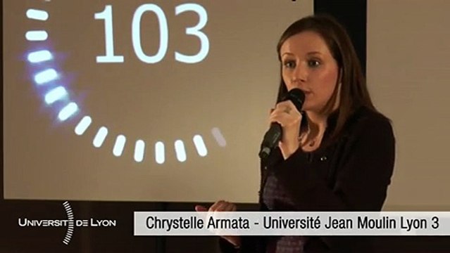 Chrystelle Armata, université de Lyon - 3e prix du concours national Ma thèse en 180 secondes