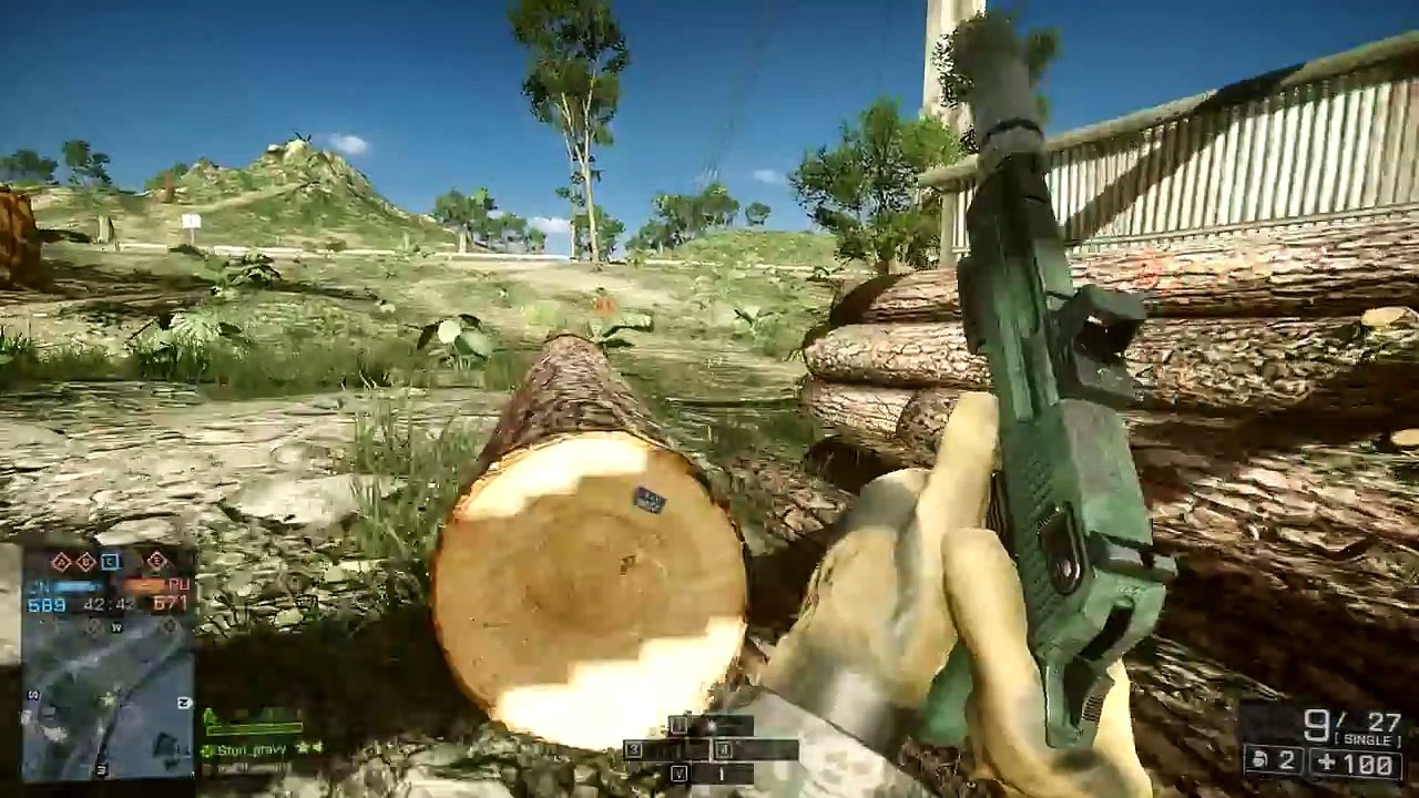 BF4 : faire péter un hélico avec un arbre