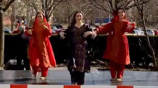 Swedish girls performing Balochi dance, Stockholm