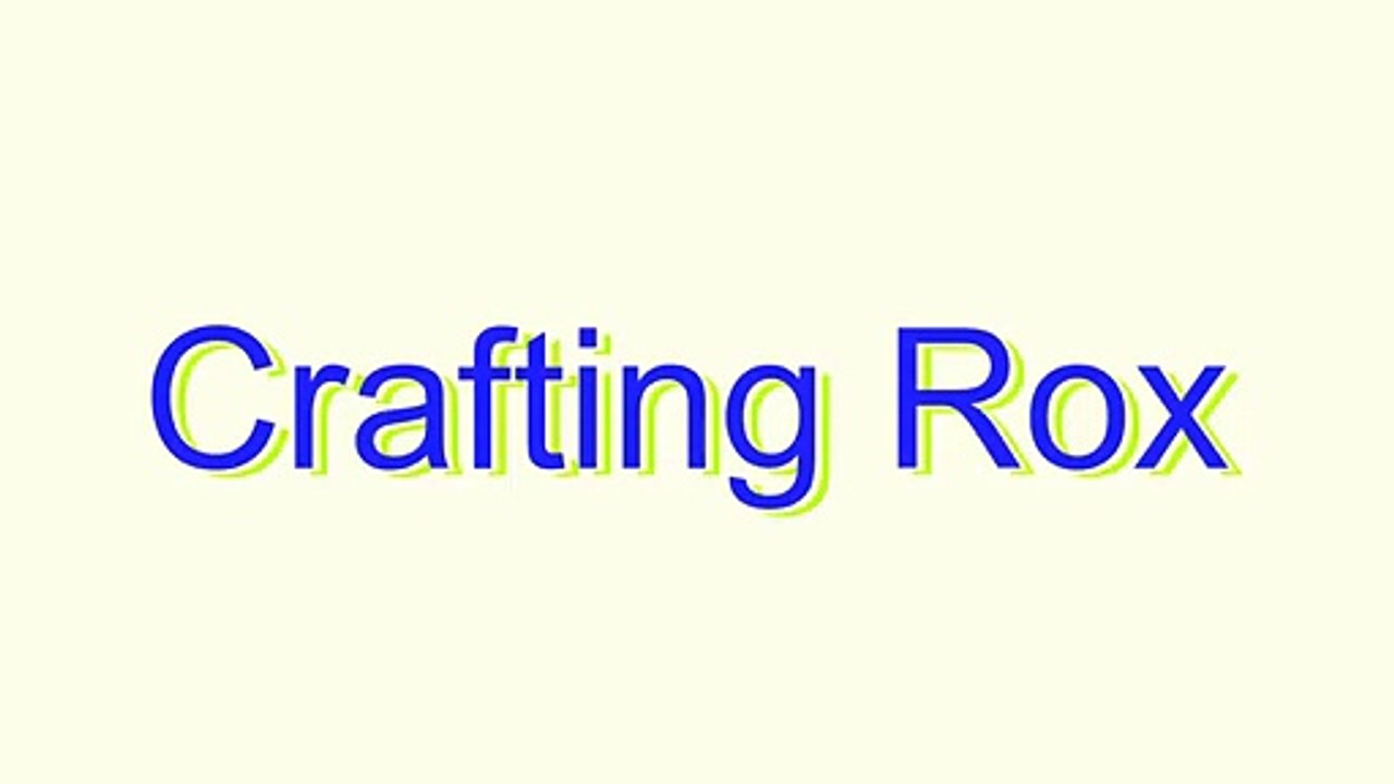 How to Pronounce Crafting Rox
