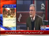 Mushtaq Minhas and Nusrat Javed Last 6 Mints on AAJ TV