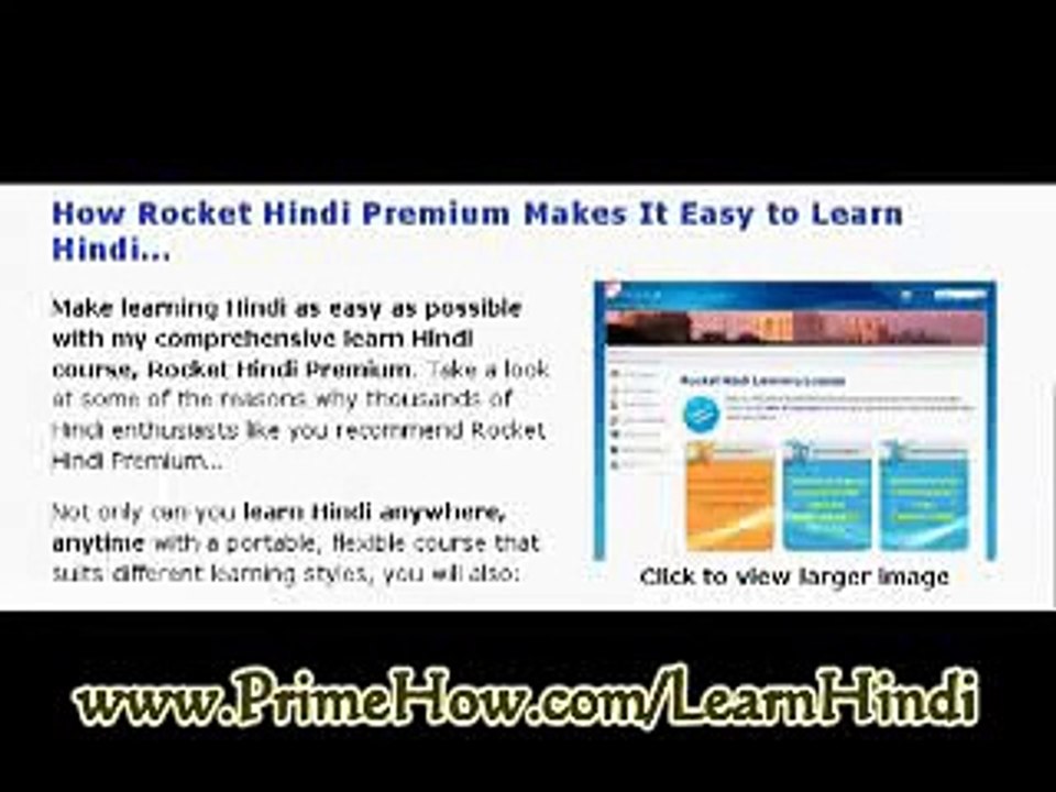 Learn Hindi - Speak Hindi - Learn Hindi Software - Rocket Hindi