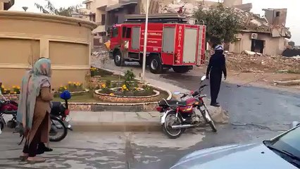 bahria town Blast by gas leakage