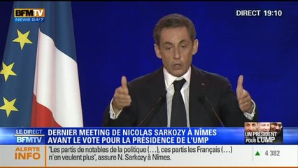Le dernier meeting de Nicolas Sarkozy à Nîmes (2/4) - 27/11