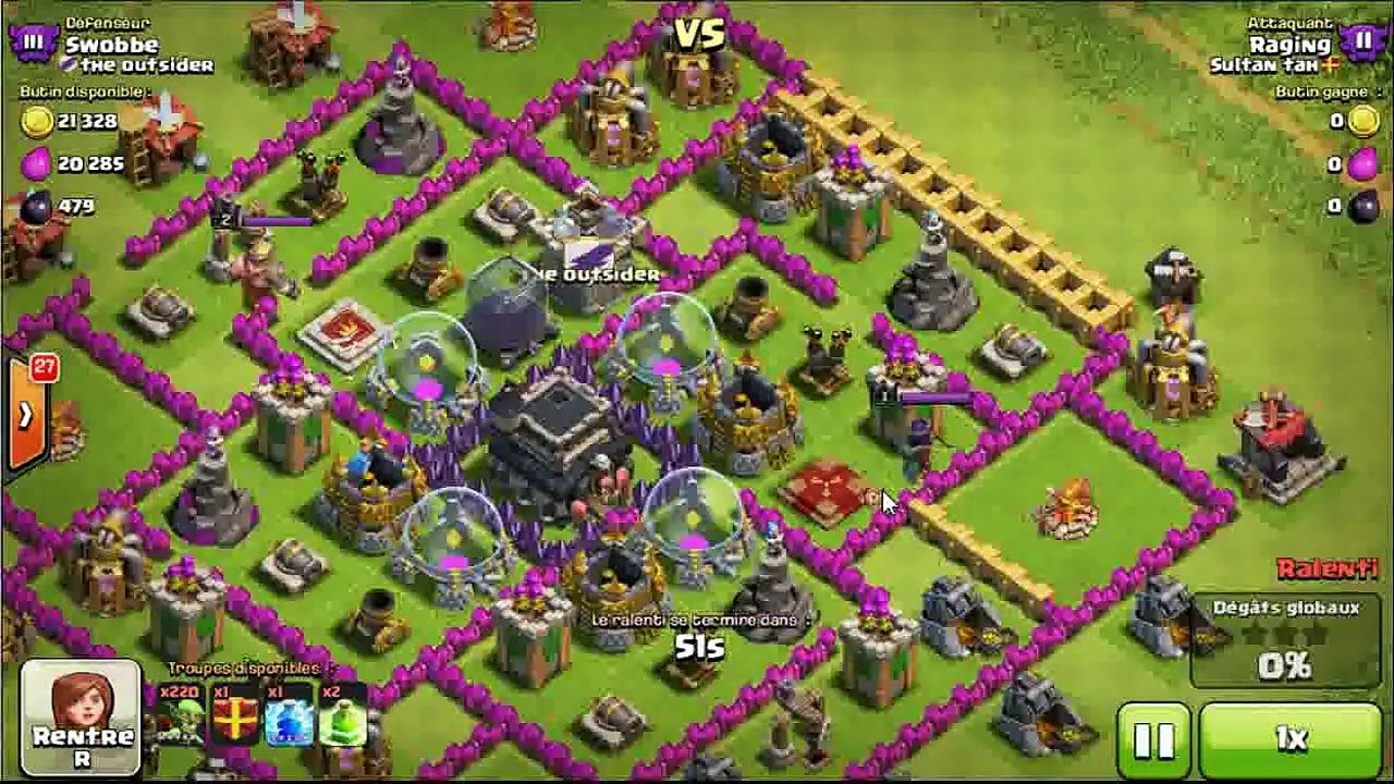 Clash of Clans FR ATTAQUE 250 Gobelins FAIL
