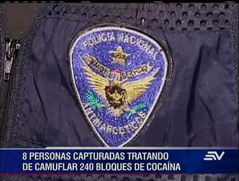 8 detenidos por camuflar droga en contenedor con destino a Europa