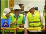 El presidente Correa inaugura el trasvase Chongón-San Vicente
