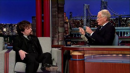 David Letterman - Peter Dinklage Hasn't Read Game Of Thrones