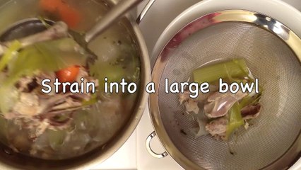 How to make chicken bouillon (stock)