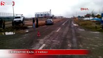 Konya Emirgazi'de kaza, 2 yaralı