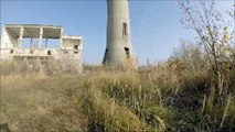 Crazy Guy Climbing A Huge Chimney