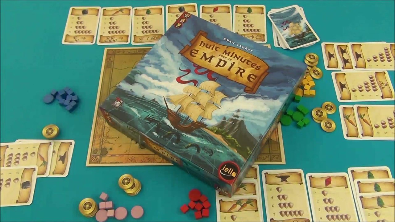 Vidéorègle #380: La règle du jeu de société "Huit Minutes pour un Empire" expliquée en vidéo