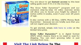 Grow Taller Dynamics Reviews Bonus + Discount