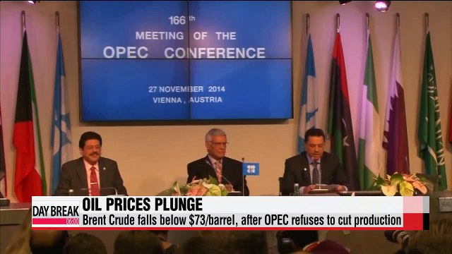 Oil prices plunge after OPEC meeting
