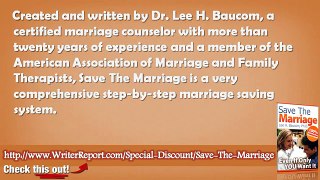 Save The Marriage By Lee Baucom Book - Save The Marriage By Lee Baucom