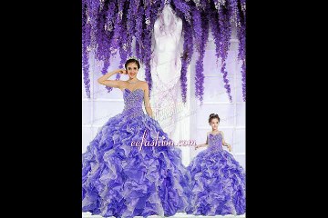 2015 cheap yellow green organza sweet 15 dresses for spring