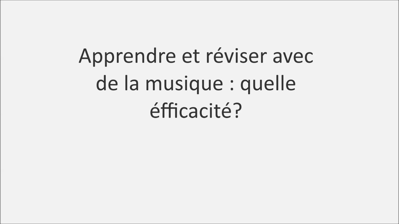 Peut-on réviser et se concentrer avec de la musique?