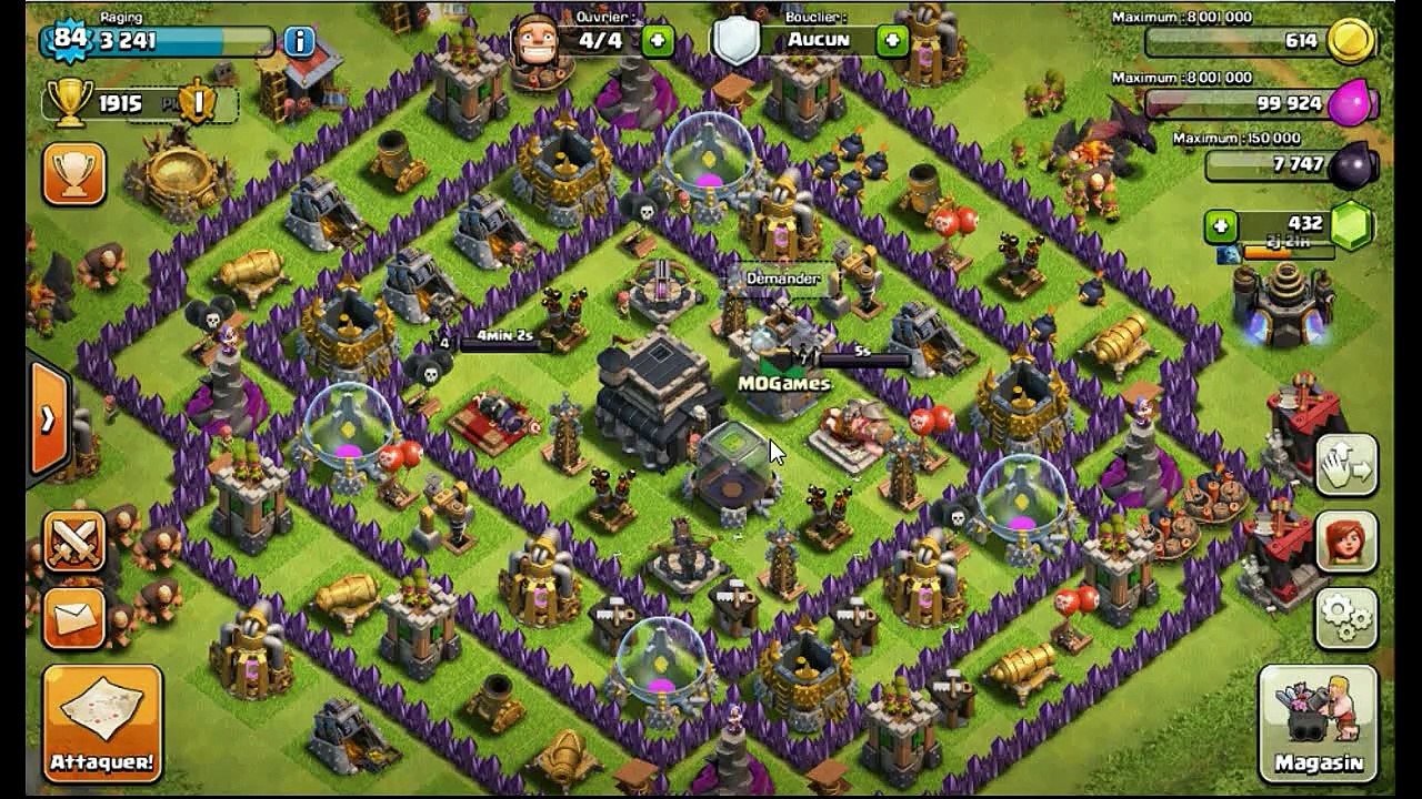 Clash of Clans FR SERIE aventure EP 2 roi et reine contrattaque les gobelins EP 2