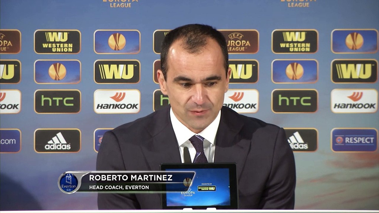 Roberto Martínez, orgulloso de su Everton