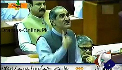 Tezabi Totay on Geo Tez 2014 - Khuwaja Saad Rafique Parliament Speech