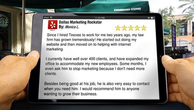 Dallas Marketing Rockstar Dallas Amazing 5 Star Review by Monica L.